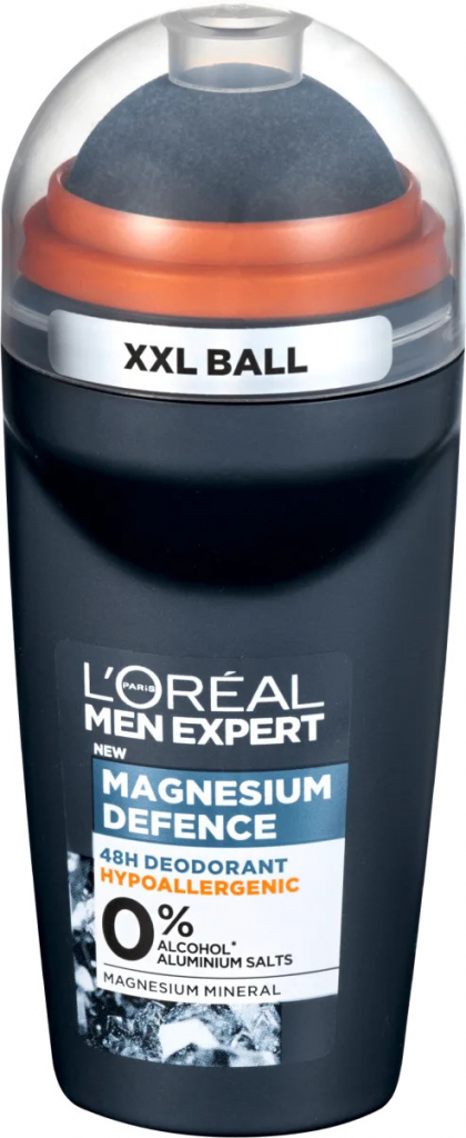 L\'Oréal Paris Men Expert Magnesium Defence 48H roll-on bez obsahu hliníka 50 ml