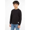 Detská bavlnená košeľa s dlhým rukávom Tommy Hilfiger čierna farba, jednofarebný KB0KB08611.128.176.9BYX 152