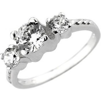 SILVEGO Zirkonový zásnubní prsteň Via ze stříbra JJJR0801