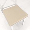 Biante Štvorcový podsedák BKM-305 Krémové cik-cak pásiky - 38x38x3 cm