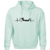 EKG dračia loď - Oversized mikina pánska Moon - kratšia + širšia - 3XL ( Frost )