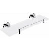 Nimco Unix Polička, dĺžka 40 cm, matné sklo/chróm UN 13091BX-40-26
