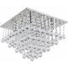 Toolight - Krištáľová stropná lampa 8xE14 60W 392203, chrómová, OSW-04015