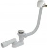 AlcaPlast A508CKM-120 - Sifón vaňový CLICK/CLACK s napúšťaním prepadom, dĺžka 120 cm, plast, chróm-lesk