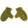 Splus Relaxačné masážne rukavice z králičej kožušiny MAR52 pár zelená