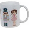 Clayre & Eef Keramický hrnček s Luskáčikom a bábikou - Ø 9*10 cm / 300 ml - Clayre & Eef