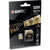 Pamäťová karta, microSDXC, 128GB, UHS I U3 V30 A2, 100 95 MB s, adaptér, EMTEC SpeedIN