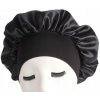 Čiapka na spanie Deni Carte saténová čierna opakovane použiteľná