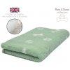 DRYBED Premium Vet Bed Paws & Bones mätovozelený 150 x 100 cm