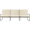 Ferm Living Pohovka Desert Pure Bouclé, 3-miestna – off-white/čierna