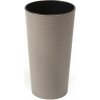 Kvetináč plast sivý Lamela 36,4 cm x 19 cm x 36,4 cm