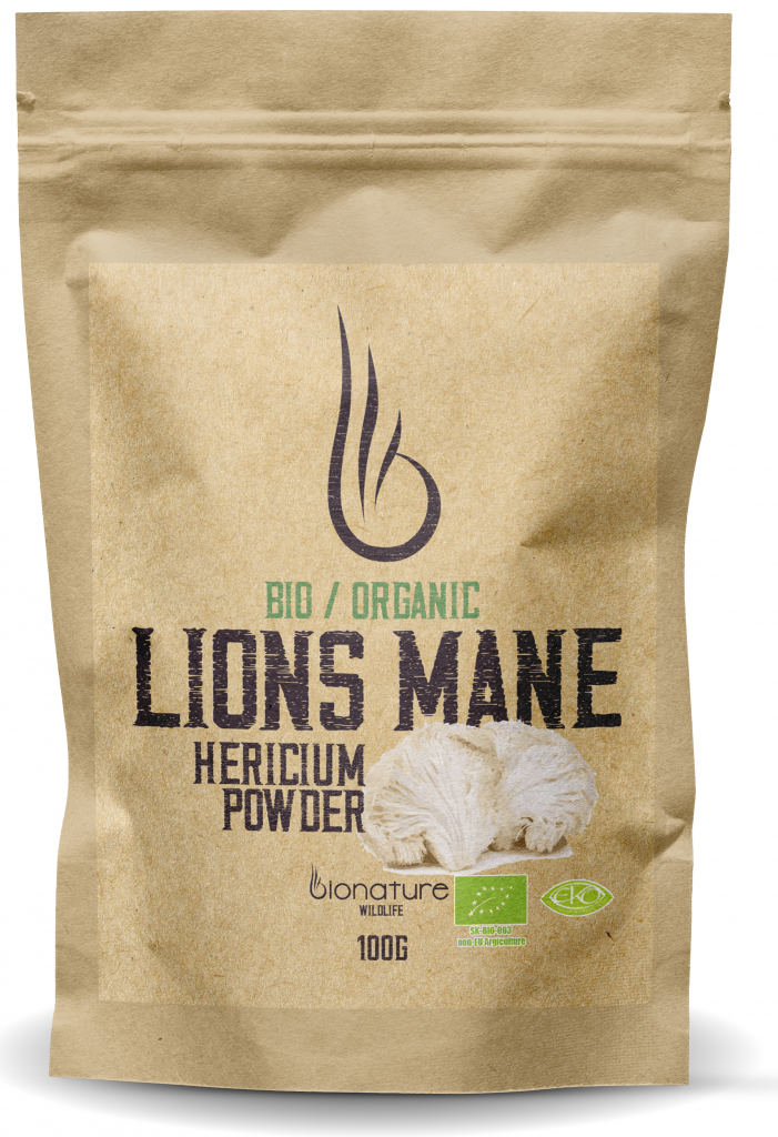 BioNature Bio Organic Hericium Lion´s Mane prášok 100 g