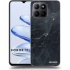 Picasee silikónový čierny obal pre Honor 70 Lite - Black marble