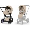 CYBEX Kombinovaný kočík e-Priam 5.0 Cozy Beige (Matt Black Frame) 2026 Platinum