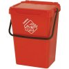 Plastový odpadkový kôš na triedenie odpadu, červený, 35 l