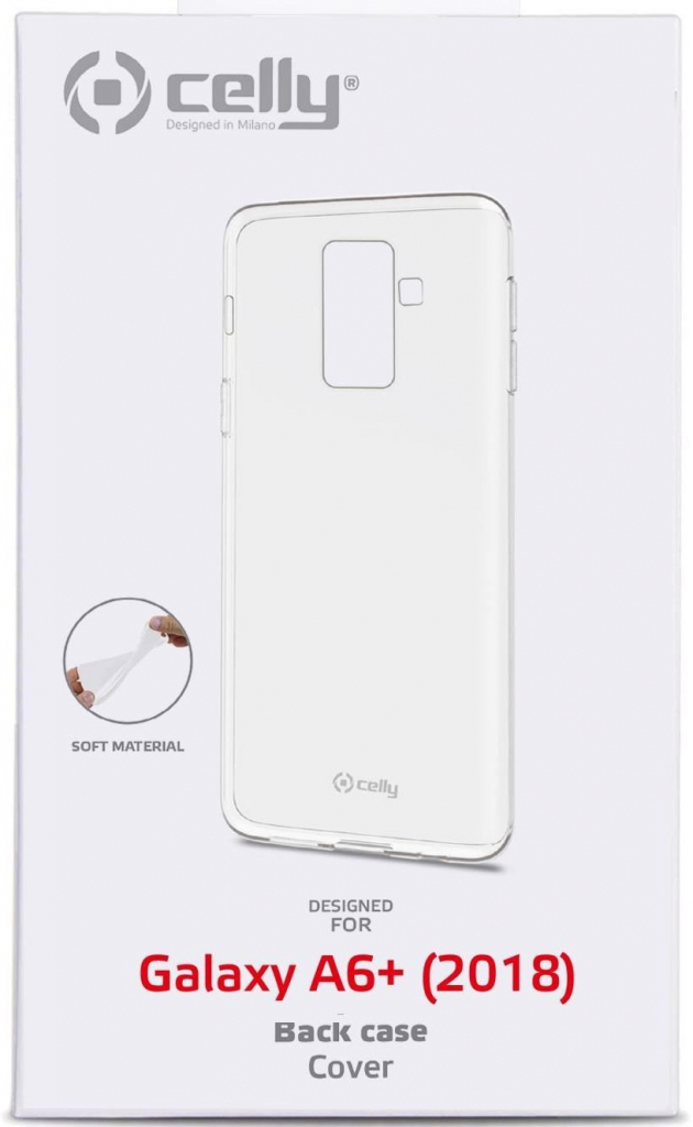 Púzdro CELLY Gelskin Samsung Galaxy A6 Plus 2018 čiré
