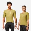 VAN RYSEL Unisex letný cyklistický dres Racer 2 krátky rukáv kaki L
