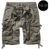 Brandit pánske cargo šortky PURE VINTAGE olive Farba: zelená, Veľkosť: S