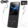 MP3 prehrávač 16 GB, čierny, Bluetooth, FM rádio, diktafón