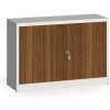 Alfa 3 Zvárané skrine s lamino dverami, 800 x 1200 x 400 mm, RAL 7035/orech