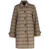 KABÁT GANT CHECKED CAR COAT DEEP BROWN