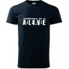 Schrödinger's Cat ADLEIAVDE - dead and alive - Klasické pánske tričko vyššej gramáže - S ( Tmavomodrá (takmer čierna) )