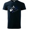 Bedminton - ihrisko - Tričko extra veľké (5-8XL) - 5XL ( Tmavomodrá (veľmi tmavá - skoro čierna) )