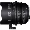 SIGMA CINE 20 mm T1.5 FF FL F/VE METRIC Fully Luminous pre Sony E 90021100
