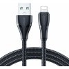 JOYROOM opletený dátový a nabíjací kábel USB-A / Lightning pre iPhone / iPad / iPod / AirPods - 1,2 m - čierny - možnosť vrátiť tovar ZADARMO do 30tich dní