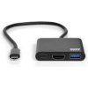 PORT HUB USB-C, HDMI 1X 4K + USB-A + USB-C, černá 900140