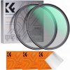 Kf sada filtrů 2v1 černé difúzní filtry 1/4 a 1/8 K&f Concept pro 82mm / Sku.1717v1