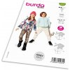 Strih Burda 9237 - Mikina pre dievčatá a chlapcov