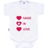 Body s potlačou New Baby MADE IN LOVE Podľa obrázku 86 (12-18m)