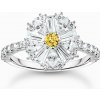 Thomas Sabo TR2493-051-4-56 Cocktailring flower with stones silver