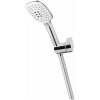 Mereo Vaňový set s třípolohovou ručnou sprchou, šedostriebornou sprchovou hadicou a držiakom