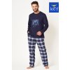 PÁNSKE PYŽAMO MNS 412 B24 tmavě modrá XXL