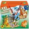 M.I.C. Oboustranné puzzle Zvířátka ze statku a ze ZOO XXL 42 dílků
