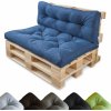 Cloud Pillow Pallet Cushions Outdoor Waterproof 120 Set x 80 and 40 x 120 - Lavicový vankúš - Lavicový vankúš - Vankúše na záhradný nábytok - Vankúše na paletový nábytok - Navy Modrá