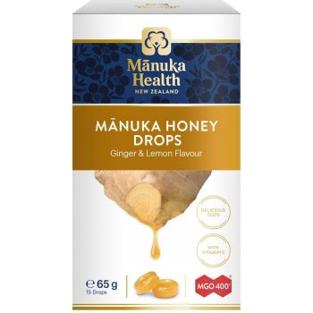 Manuka Health Cukríky Manuka MGO 400 + zázvor a citrón 65g