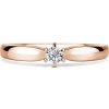 Florence | Zásnubný prsteň so stredovým diamantom 0.145ct, ružové zlato 58