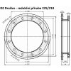 DRAŽICE Redukční příruba 225/210