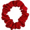MURU Úzka Hodvábna Scrunchie Gumička - Červená
