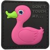 WARAGOD Nášivka 3D Tactical Rubber Duck, ružová