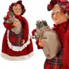 SVÄTÝ MIKULÁŠ Pani Santa Claus vianočná figurka VEĽKÁ škandinávska