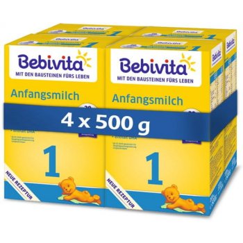 Bebivita 1 Instantné počiatočná mliečna dojčenská výživa od narodenia 4 x 500 g