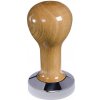 Buna café tamper, dub, lak, 51 mm, nerez lesk, plochý