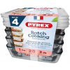 Pyrex 913S271/7644 Sada dóz 4 ks 1,5 l