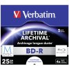 1x5 Verbatim M-Disc BD-R Blu-Ray 25GB 4x Speed, Jewel obal print.