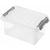 Heidrun Plastový úložný box s vekom Clip box 4l