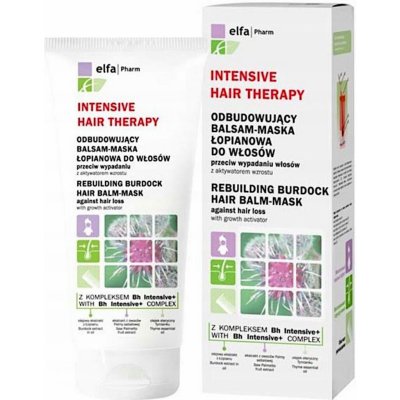 Intensive Hair Therapy Bh Intensive+ balzam proti padaniu vlasov s rastovým aktivátorom Rebuilding Burdock Hair Balm-Mask 200 ml
